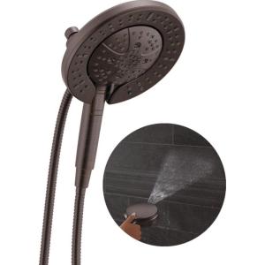 imageDelta Faucet 7Setting In2ition 2in1 Dual Shower Head with ProClean Spray Hose 25 GPMVenetian Bronze