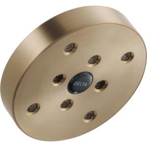 imageDelta Faucet H2Okinetic Single Setting Raincan Shower Head Black Round Shower Head Rainfall Shower Head High Pressure Shower Head 175 GPM Flow Rate Matte Black RP70175BLLumicoat Champagne Bronze
