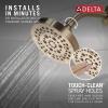 imageDELTA FAUCET FAUCET 5Spray Gold Shower Head DELTA FAUCET Shower Head Gold Showerheads Brushed Gold Shower Head 175 GPM Flow Rate Champagne Bronze 52535CZ