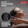 imageDelta Faucet 52161BL25 H2Oknietic Single Setting UltraSoak Shower Head 25 GPM Water Flow Matte BlackMatte Black
