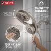 imageDelta Faucet 5Setting HydroRain 2in1 Dual Shower Head with ProClean Spray Matte Black Round Shower Head with Hose Hand Held Shower Head Matte Black 75419BLSpotshield Brushed Nickel