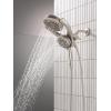imageDelta Faucet 5Setting HydroRain 2in1 Dual Shower Head with ProClean Spray Matte Black Round Shower Head with Hose Hand Held Shower Head Matte Black 75419BLSpotshield Brushed Nickel