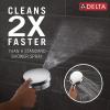 imageDelta Faucet 6Setting In2ition 2in1 Dual Shower Head with ProClean Spray Matte Black Round Shower Head with Hose Hand Held Shower Head Matte Black 75655BLChrome