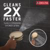 imageDelta Faucet 6Setting In2ition 2in1 Dual Shower Head with ProClean Spray Matte Black Round Shower Head with Hose Hand Held Shower Head Matte Black 75655BLChampagne Bronze