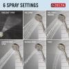 imageDelta Faucet ProClean Brushed Nickel Shower Head with Handheld Showerhead with High Pressure Spray Handheld Shower Head 6 Spray Settings SpotShield Brushed Nickel 75740SN
