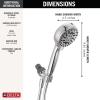 imageDelta Faucet ProClean Chrome Shower Head with Handheld Showerhead with High Pressure Spray Handheld Shower Head 6 Spray Settings Chrome 75740