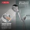 imageDelta Faucet ProClean Chrome Shower Head with Handheld Showerhead with High Pressure Spray Handheld Shower Head 6 Spray Settings Chrome 75740