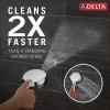 imageDelta Faucet ProClean Chrome Shower Head with Handheld Showerhead with High Pressure Spray Handheld Shower Head 6 Spray Settings Chrome 75740
