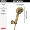imageDelta Faucet ProClean Gold WallMount Handheld Shower Handheld Shower with High Pressure Spray Gold Shower System with Handheld Lumicoat Chrampagne Bronze 55884CZPRLumicoat Champagne Bronze