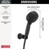 imageDelta Faucet ProClean Gold WallMount Handheld Shower Handheld Shower with High Pressure Spray Gold Shower System with Handheld Lumicoat Chrampagne Bronze 55884CZPRMatte Black