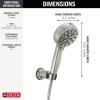 imageDelta Faucet ProClean Gold WallMount Handheld Shower Handheld Shower with High Pressure Spray Gold Shower System with Handheld Lumicoat Chrampagne Bronze 55884CZPRLumicoat Stainless