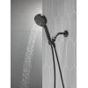 imageDelta Faucet ProClean Matte Black Shower Head with Handheld Showerhead with High Pressure Spray Handheld Shower Head 6 Spray Settings Matte Black 75740BL