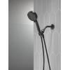 imageDelta Faucet ProClean Matte Black Shower Head with Handheld Showerhead with High Pressure Spray Handheld Shower Head 6 Spray Settings Matte Black 75740BL