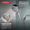 imageDelta Faucet ProClean Matte Black Shower Head with Handheld Showerhead with High Pressure Spray Handheld Shower Head 6 Spray Settings Matte Black 75740BL