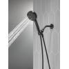 imageDelta Faucet ProClean Matte Black Shower Head with Handheld Showerhead with High Pressure Spray Handheld Shower Head 6 Spray Settings Matte Black 75740BL