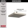 imageDelta Faucet SingleSpray TouchClean Rain Shower Head Chrome RP50841Stainless