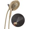 imageDelta Faucet 6Setting In2ition 2in1 Dual Shower Head with ProClean Spray Matte Black Round Shower Head with Hose Hand Held Shower Head Matte Black 75655BLChampagne Bronze