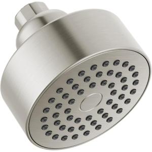imageDelta Faucet Modern 35inch SingleSpray Shower Head Brushed Nickel Round Shower Head High Pressure Shower Head 175 GPM Flow Rate Stainless RP101842SSStainless