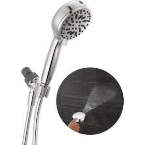 imageDelta Faucet ProClean Chrome Shower Head with Handheld Showerhead with High Pressure Spray Handheld Shower Head 6 Spray Settings Chrome 75740