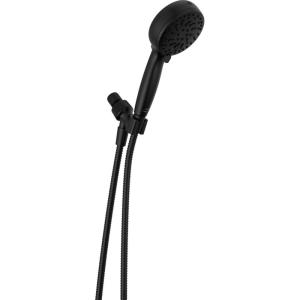imageDelta Faucet ProClean Matte Black Shower Head with Handheld Showerhead with High Pressure Spray Handheld Shower Head 6 Spray Settings Matte Black 75740BL