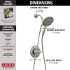 imageDELTA 142840CZI Arvo Shower Only Champagne BronzeSpotShield Stainless