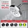 imageDELTA FAUCET 52663BL 5Setting H2Okinetic Shower Head Matte BlackChrome