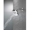 imageDELTA FAUCET 52663BL 5Setting H2Okinetic Shower Head Matte BlackChrome