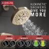 imageDELTA FAUCET 52663BL 5Setting H2Okinetic Shower Head Matte BlackLumicoat Champagne Bronze