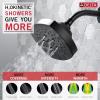 imageDELTA FAUCET 52663BL 5Setting H2Okinetic Shower Head Matte BlackMatte Black