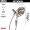 imageDELTA FAUCET 75486CSN In2ition Showerhead with Handshower SpotShield Brushed Nickel