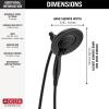 imageDelta 58569SSPK Universal Hand Shower 175 GPM Water Flow StainlessMatte Black