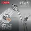imageDelta Faucet 4Setting Handheld Shower Head Black Shower Head with Hose Showerheads ampamp Handheld Showers Handheld Shower Heads Detachable Shower Head Hand Shower 175 GPM Matte Black 75413BLChrome