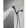 imageDelta Faucet 4Setting Handheld Shower Head Black Shower Head with Hose Showerheads ampamp Handheld Showers Handheld Shower Heads Detachable Shower Head Hand Shower 175 GPM Matte Black 75413BLMatte Black