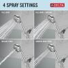 imageDelta Faucet 4Setting Handheld Shower Head Black Shower Head with Hose Showerheads ampamp Handheld Showers Handheld Shower Heads Detachable Shower Head Hand Shower 175 GPM Matte Black 75413BLChrome