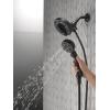 imageDelta Faucet 4Spray H2Okinetic In2ition 2in1 Dual Hand Held Shower Head with Hose and Magnetic Docking Matte Black 58472BLMatte Black