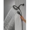 imageDelta Faucet 4Spray In2ition 2in1 Black Shower Head with Handheld TouchClean Matte Black Shower Head with Hose Detachable Shower Head Hand Held Shower Head Matte Black 75486CBL