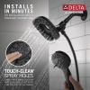 imageDelta Faucet 4Spray In2ition Dual Shower Head with Handheld Spray Brushed Nickel Shower Head with Hose Showerheads ampamp Handheld Showers Handheld Shower Heads Stainless 58498SSMatte Black