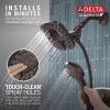 imageDelta Faucet 4Spray In2ition Dual Shower Head with Handheld Spray Brushed Nickel Shower Head with Hose Showerheads ampamp Handheld Showers Handheld Shower Heads Stainless 58498SSVenetian Bronze