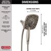 imageDelta Faucet 4Spray In2ition Dual Shower Head with Handheld Spray Brushed Nickel Shower Head with Hose Showerheads ampamp Handheld Showers Handheld Shower Heads Stainless 58498SSStainless