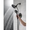 imageDelta Faucet 4Spray In2ition Dual Shower Head with Handheld Spray Matte Black Shower Head with Hose Showerheads ampamp Handheld Showers Handheld Shower Heads Matte Black 58499BL