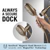 imageDelta Faucet 54810BLPK SureDock Magnetic Hand Shower Matte Black 7 SettingsChampagne Bronze
