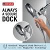 imageDelta Faucet 54810BLPK SureDock Magnetic Hand Shower Matte Black 7 SettingsChrome