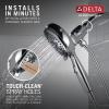 imageDelta Faucet 54810BLPK SureDock Magnetic Hand Shower Matte Black 7 SettingsChrome