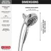 imageDelta Faucet 54810BLPK SureDock Magnetic Hand Shower Matte Black 7 SettingsChrome