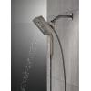imageDelta Faucet 58473SSPR25 Universal Showering Combo 25 GPM Water Flow Lumicoat StainlessBlack Stainless