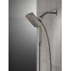 imageDelta Faucet 58473SSPR25 Universal Showering Combo 25 GPM Water Flow Lumicoat StainlessBlack Stainless
