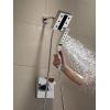 imageDelta Faucet 58473SSPR25 Universal Showering Combo 25 GPM Water Flow Lumicoat StainlessBlack Stainless