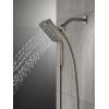 imageDelta Faucet 58473SSPR25 Universal Showering Combo 25 GPM Water Flow Lumicoat StainlessBlack Stainless