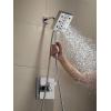 imageDelta Faucet 58473SSPR25 Universal Showering Combo 25 GPM Water Flow Lumicoat StainlessBlack Stainless