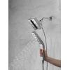 imageDelta Faucet 58473SSPR25 Universal Showering Combo 25 GPM Water Flow Lumicoat StainlessBlack Stainless